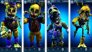 FNAF AR Star SpringLocks Animatronics Jumpscare & Workshop Animations