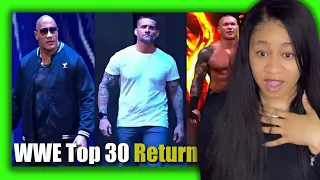 wwe reaction | WWE Top 30 Shocking Returns of 2023