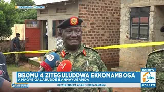 Amagye Gateguludde Bbomu 4 e Kkomamboga, Basabye Abantu Okubeera Obulindaala