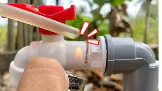 WHY DIDN'T I KNOW BEFORE! Smart Tricks to Repair Leaking Faucets Using Burning Glue