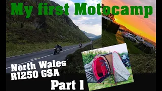 My first motocamp. North Wales. On my BMW R1250 GSA. With Lone Rider Mototent & Nemo camping gear.