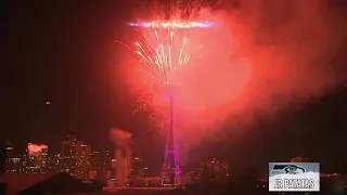 Seattle's New Year Fireworks at Space Needle with Mixed AR Augmented Reality