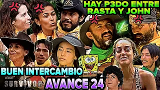 🦅MANDAN A LA MANZANA PODRIDA A 🐆. HAY PED0💥ENTRE RASTA Y JHON cap23 #survivor méxico 2024 Avance 24