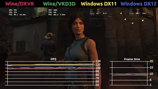 Shadow of the Tomb Raider Benchmark - DXVK vs VKD3D vs Windows