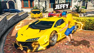Jeffy Steals SEPTILLIONAIRE Supercars in GTA 5!