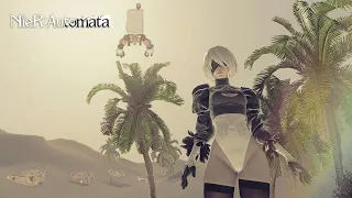 Soak With 2B In An Oasis | River Sounds | NieR:Automata Ambience