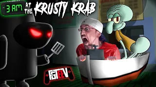 3AM athe Krusty Krab!  SPONGEBOB ESCAPE GAME! (FGTEEV vs Potato Masher)