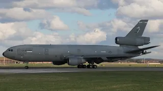 3 KC10s Arrive at RAF Mildenhall 24 & 25/2/2024