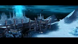 Wrath of the Lich King Login Screen on Warcraft 3