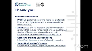 Process of a systematic review and meta-analysis - Dr. Jennifer Evans