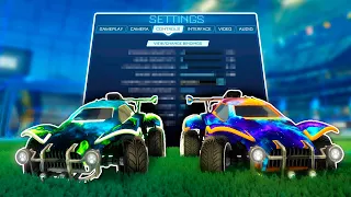 The settings I used to learn Freestyling in Rocket League