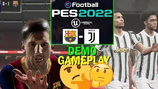 PES 2022 Demo Gameplay / Juventus - Barcelona (New Football Game Online Performance Test)