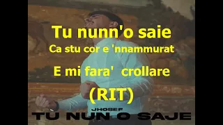 Jhosef - Tu Nun O Saje KARAOKE