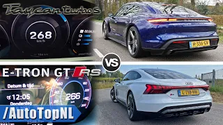 Porsche Taycan Turbo S 761HP vs 646HP Audi RS E tron GT | 0-250 by AutoTopNL