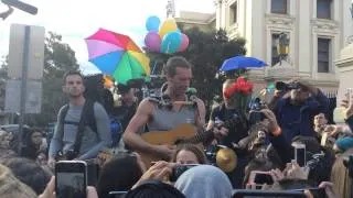 Coldplay - A Sky Full of Star Live Performance in Newtown, Sydney