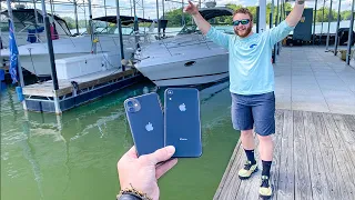 Found 2 Working iPhone 11's At The Bottom of The Lake! (His Reaction Priceless)