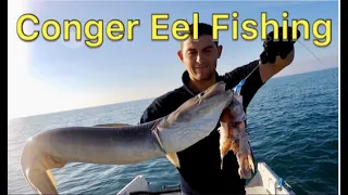 Conger Eels - Deep Sea fishing for Conger Eels on sunken shipwrecks