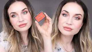 Testing DIOR ROSY GLOW Blush * shade 015 Cherry * First Impressions | Easy Makeup Look
