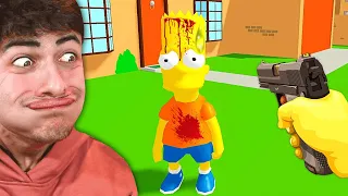 JE N'AURAIS PAS DU JOUER À CETTE VERSION INTERDITE DES SIMPSON... (c'est horrible)