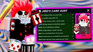 *NEW* HOW TO FIND ALL JIRO CARD LOCATIONS in DEATH BALL ROBLOX!