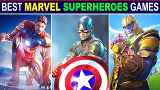 5 Best Marvel😱Games for Android 2022 | CONSOLE GAMES ON MOBILE😍 - ULTRA HD GRAPHICS!