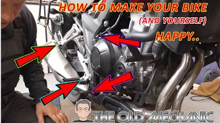 🏍 HONDA CB500X HOW TO MAKE YOUR BIKE..(-and YOU- ) H-A-P-P-Y Maintenance that YOU can do YOURSELF.