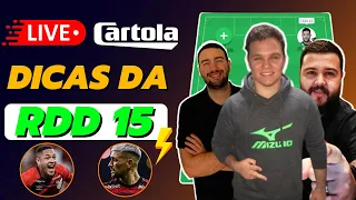 💥LIVE DICAS DA RODADA #15 CARTOLA FC 2023🎩