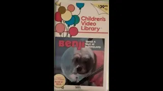 Opening and Closing to Benji Takes A Dive At Marineland 1984 VHS
