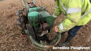 1948 Trusty 600cc Single Cylinder Petrol Pedestrian 2 Wheeled Tractor Plough (10 HP)