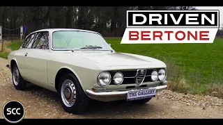 ALFA ROMEO GTV 1750 Bertone Coupé 1968 - Test drive in top gear - Engine sound | SCC TV