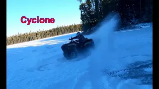 Cyclones fire Tower ATV Trails Can Am Outlander 700 group ride