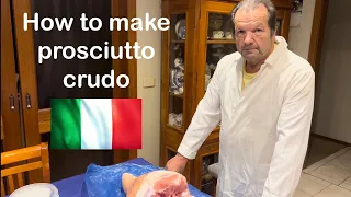 Step-by-step | How to prepare homemade prosciutto crudo | Traditional way | First stage