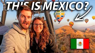 HOT AIR BALLOON over Teotihuacan Pyramids (Mexico City's best day trip)