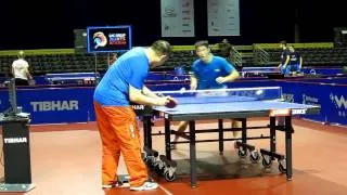 WANG Liqin pratice combo forehand