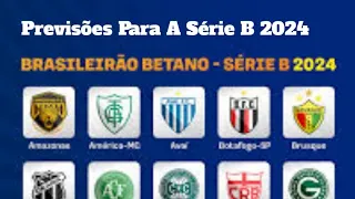 Brasileirão Série B Previsões