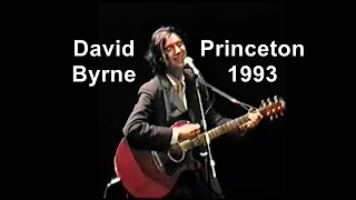 David Byrne live in Princeton, NJ (1993)