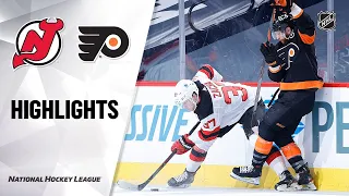 Devils @ Flyers 4/25/21 | NHL Highlights