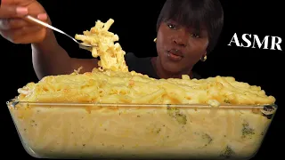 ASMR CREAMY CHEESY HOMEMADE MAC N CHEESE MUKBANG |soft calm Eating Sounds| No talking