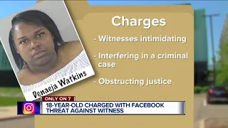 Detroit teen accused of making threats on Facebook to kill witness in murder case