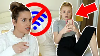 24 HOURS WITHOUT Wi-Fi CHALLENGE  **caught her CHEATING!** | Family Fizz