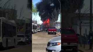 ‘Massive flames and massive ash’: Fire rips through downtown Brandon
