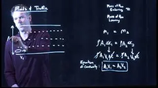 Continuity Equation   Moving fluids and traffic