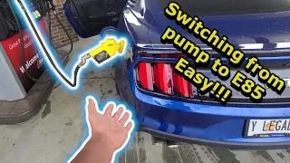 How to switch from pump to E85 on a S550 mustang!!! | Lund tuned