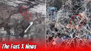 Ukrainian kamikaze drones and, quadcopter drones attack Russian troops.