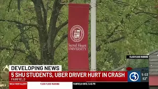 5 Sacred Heart students, Uber driver hurt in crash