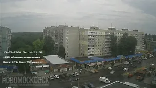 Timelapse 13-07-2020 - Новомосковск, Украина