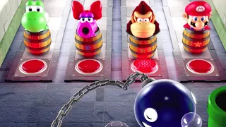Mario Party Superstars All Minigames - Free Play - Yoshi Birdo vs Mario DK (Master Cpu)