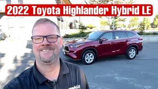 2022 Toyota Highlander Hybrid LE AWD