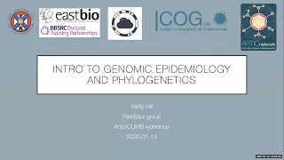 06 - Introduction to genomic epidemiology of COVID-19 - Verity Hill