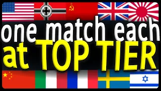 Playing ONE Match With Each TOP TIER Nation (War Thunder)